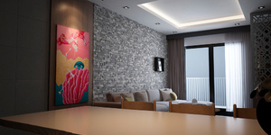 3D панели Сланец Black Slate Country 11