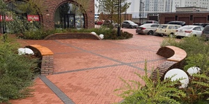 Клинкер тротуарный ЛСР "Эдинбург", тёмно-красный 12