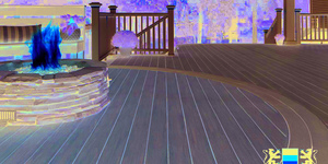 Террасная доска из ДПК Bamberg, Square, Lebanese Cedar7