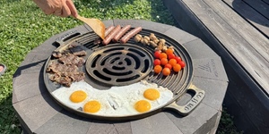 костровые чаши для дачи (черный огнеупорный кирпич  Montenegro)