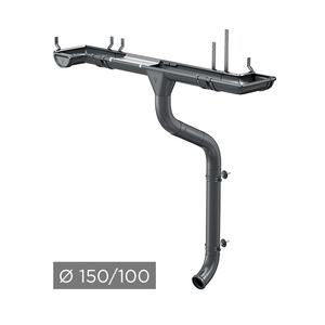 Водосточная система AQUASYSTEM PU 150/100 мм RAL 7024