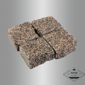 Гранитная брусчатка Ала-Носкуа, Колотая, 100x100 мм