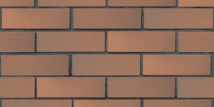 Кирпич облицовочный ЛСР, Светло-коричневый флэш, гладкий 1НФ на графитовом шве