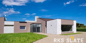 Фасаз из природного камня фото 3D панели RKS SLATE Кварцит White Quartz Classic (12)