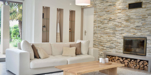 Облицовка камина камнем 3D панели RKS SLATE Сланец Beige Slate Classic заказать с доставкой (7)