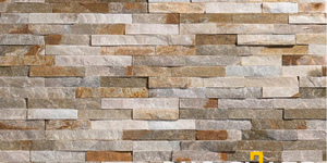Фасад из 3D панели RKS SLATE Сланец Beige Slate Classic купить натуральный камень для фасада (1)