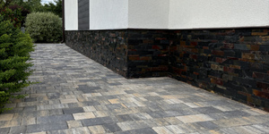 Цоколь из каменной мозаики купить 3D панели RKS SLATE Сланец Jack Multi Natural (11)