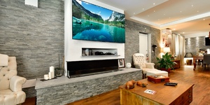 Камень для облицовки камина купить 3D панели RKS SLATE Кварцит Grey Slate Classic фото
