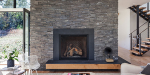 Каменный камин черный купить 3D панели RKS SLATE Сланец Black Slate Modern (4)