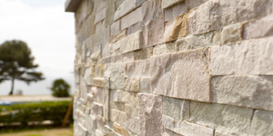 Бежевый каменный фасад дома заказать 3D панели RKS SLATE Сланец Beige Slate Modern (4)