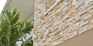 Бежевый каменный фасад дома заказать 3D панели RKS SLATE Сланец Beige Slate Modern (5)