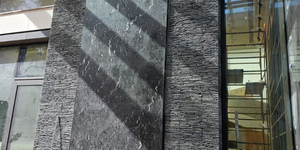 Идеи отелочных материалов для экстерьера 3D панели RKS SLATE Сланец Black Waterfall Rockface из природного камня (2)