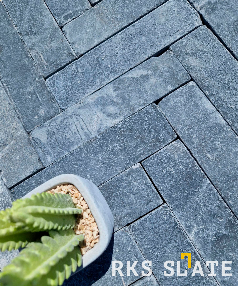 Брусчатка галтованная RKS Slate Belgian Black 100x100x30 мм 6