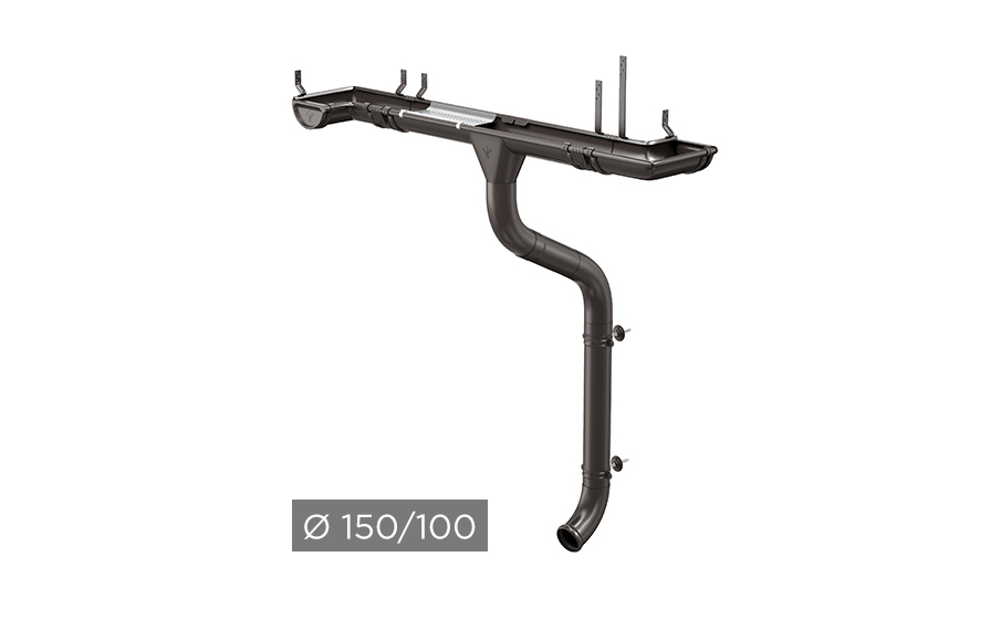 Водосточная система AQUASYSTEM PU 150/100 мм RR 32 в Москве