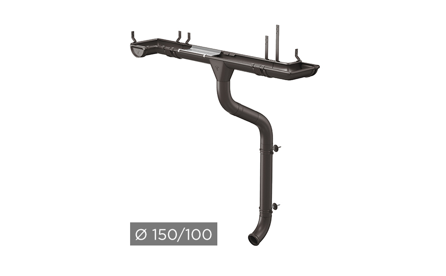 Водосточная система AQUASYSTEM PU MATT 150/100 мм RR 32 в Москве