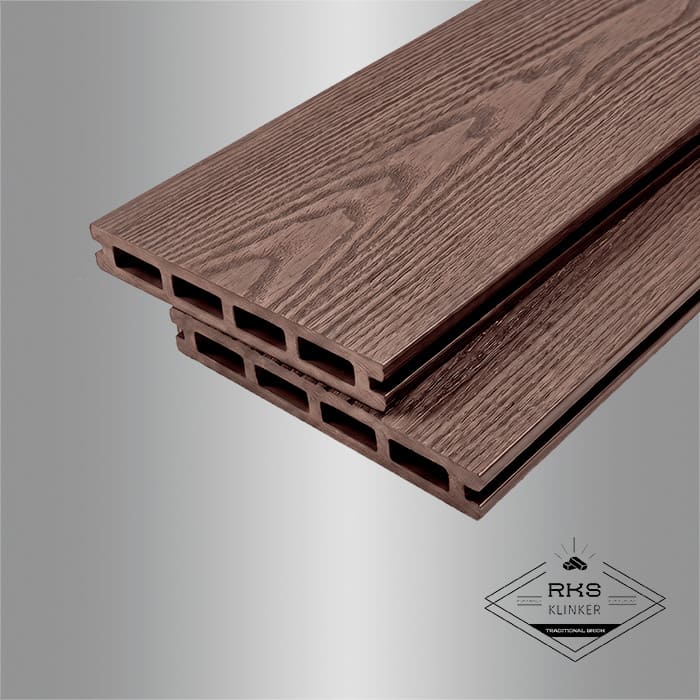 Террасная доска ДПК Бамберг пустотелая, 3D Натур, Орех (Walnut) в Москве
