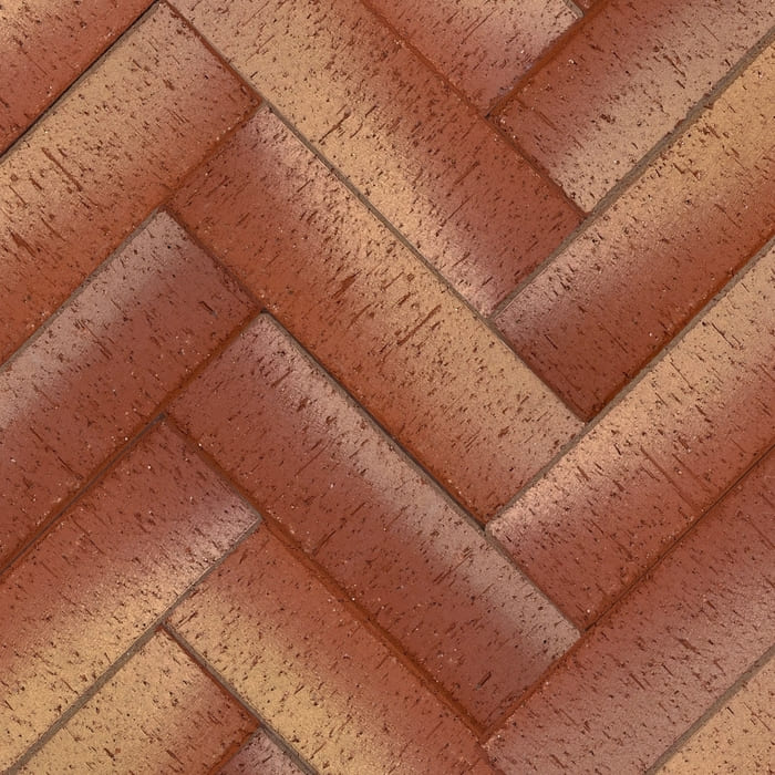 Клинкер тротуарный ЛСР красный "Канны" Золото Лонг в Москве