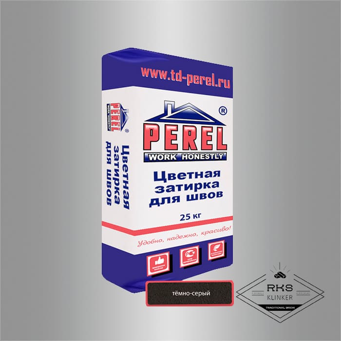 Зимняя затирочная смесь Perel RL 15/тёмно-серая в Москве