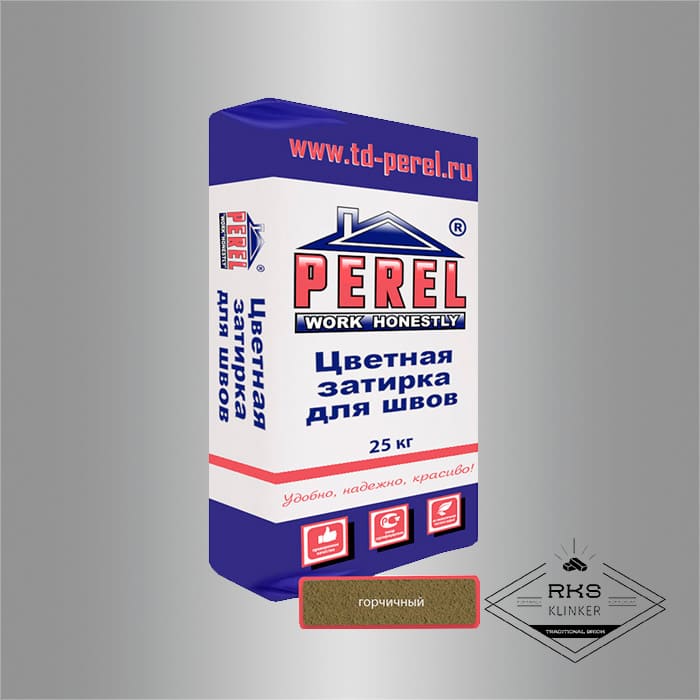 Зимняя затирочная смесь Perel RL 36/горчичная в Москве