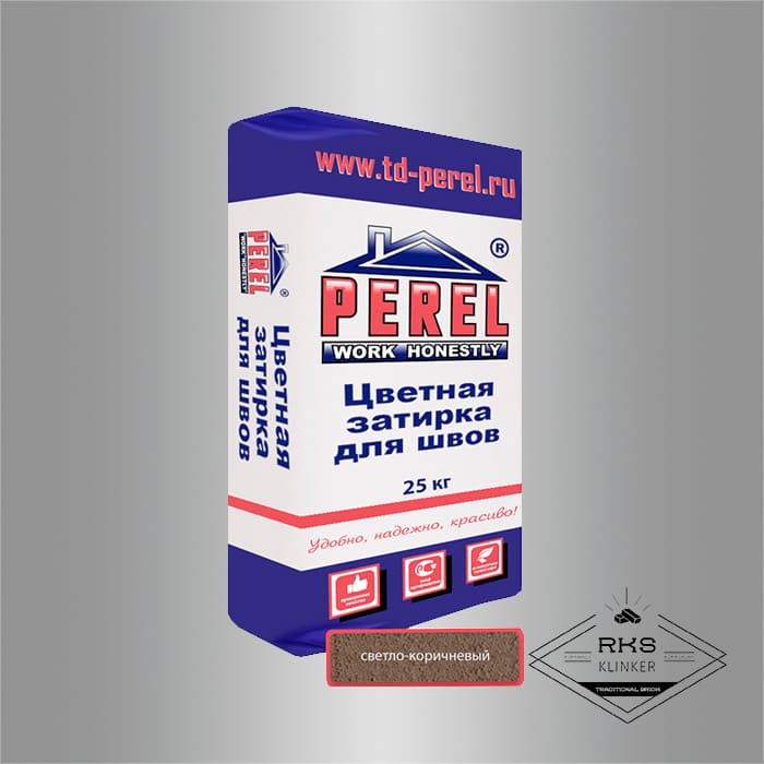 Зимняя затирочная смесь Perel RL 45/светло-коричневая в Москве