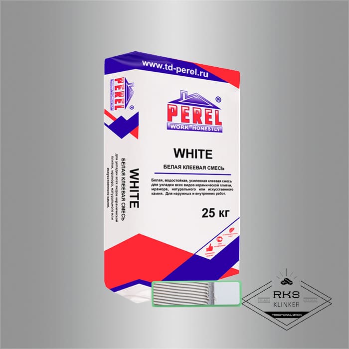 WHITE Perel клей для мрамора и камня в Москве