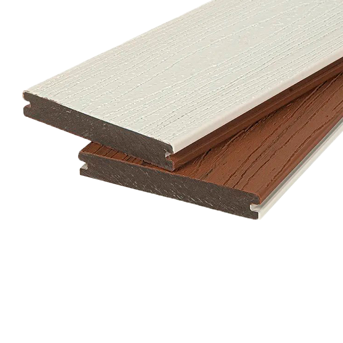 Террасная доска из ДПК Dual POLIVAN GROUP,Solid Co-Extrusion,White в Москве