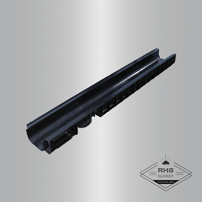 Лоток водоотводный PolyMax Basic пластиковый DN100, H80 в Москве