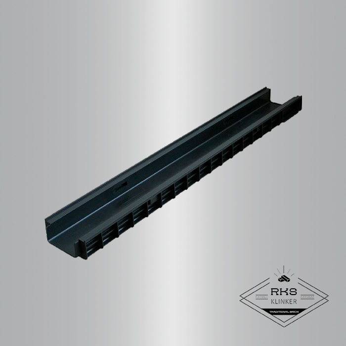 Лоток водоотводный PolyMax Basic пластиковый DN 100, H55 в Москве
