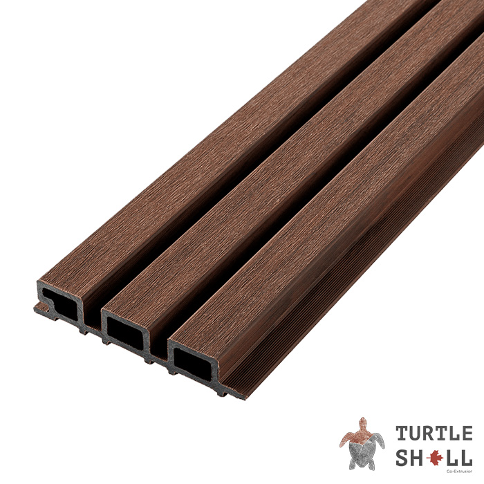 Реечная панель ДПК Middle Lines, Australian Palisander, Коэкструзия (FS 15) в Москве