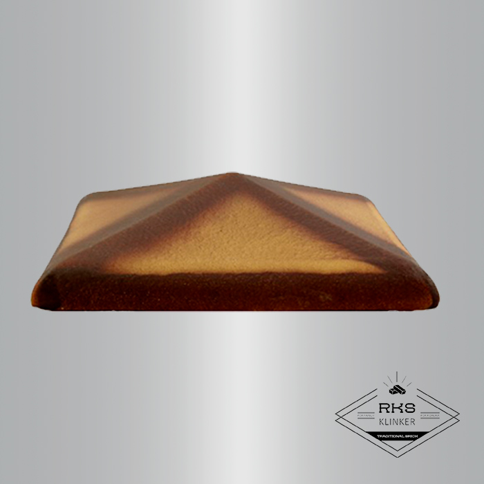 Клинкерный колпак на столб ZG Clinker, С42 425х425 мм, жёлтый тушевой в Москве