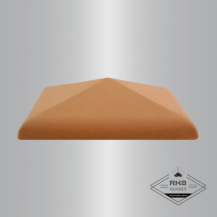 Клинкерный колпак на столб ZG Clinker, С42 425х425 мм, красный в Москве
