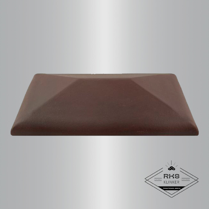 Клинкерный колпак на столб ZG Clinker, СР 300х425 мм, вишнёвый в Москве