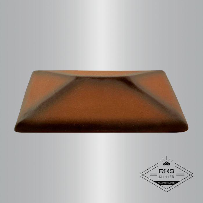 Клинкерный колпак на столб ZG Clinker, СР 300х425 мм, каштановый в Москве