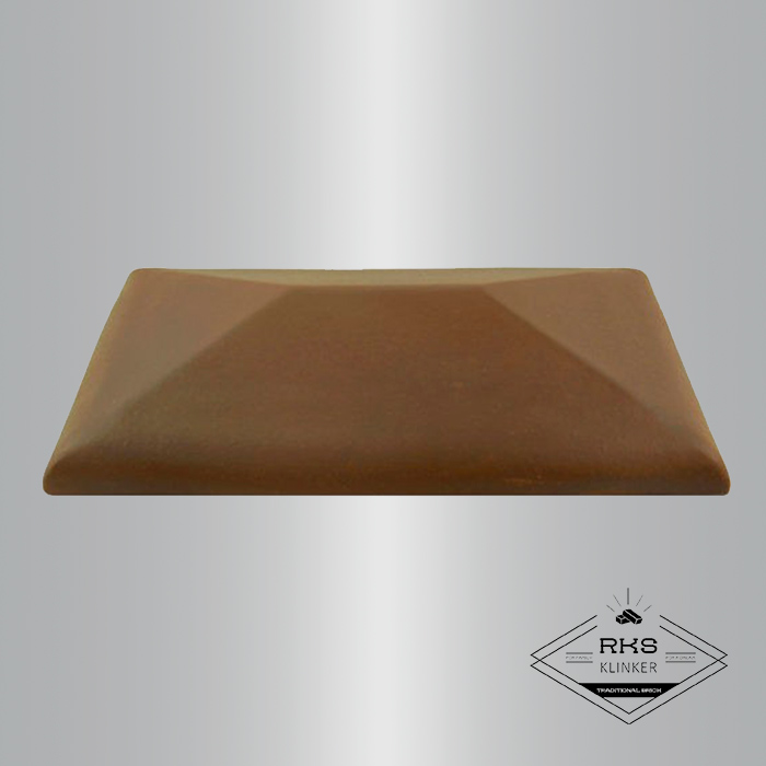 Клинкерный колпак на столб ZG Clinker, СР 300х425 мм, коричневый в Москве