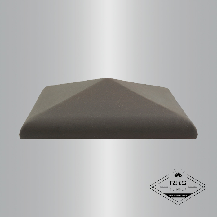 Клинкерный колпак на столб ZG Clinker, С42 425х425 мм, графит в Москве