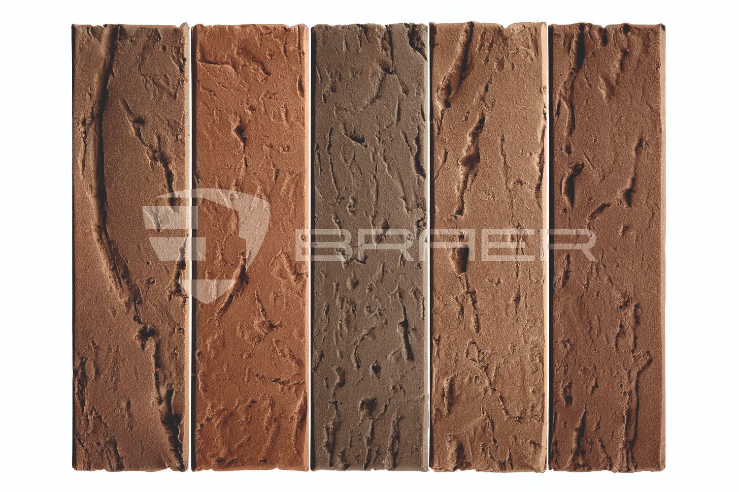 Облицовочный кирпич BRAER MAX, Кора дуба, М200, 1 НФ в Москве