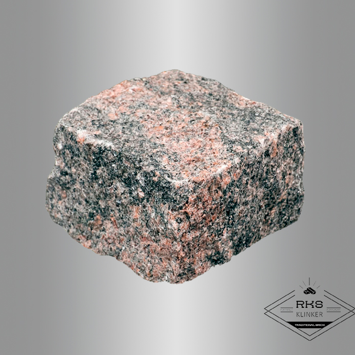 Гранитная брусчатка Гора Токимовка, Колотая, 100x100x80 мм в Москве