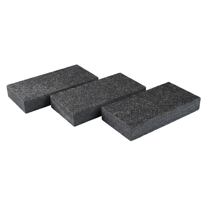 Гранитная брусчатка RKS SLATE Gabbro (Габбро) Пиленая, 200x100 мм в Москве