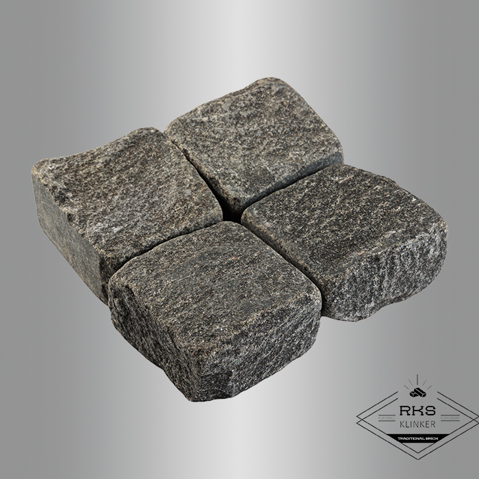 Гранитная брусчатка Габбро, Галтованная, 100x100x50 мм в Москве