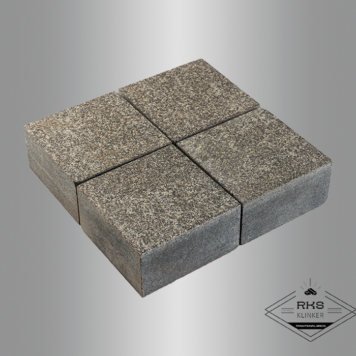 Гранитная брусчатка Габбро, Пилено-колотая, 100x100x30 мм в Москве