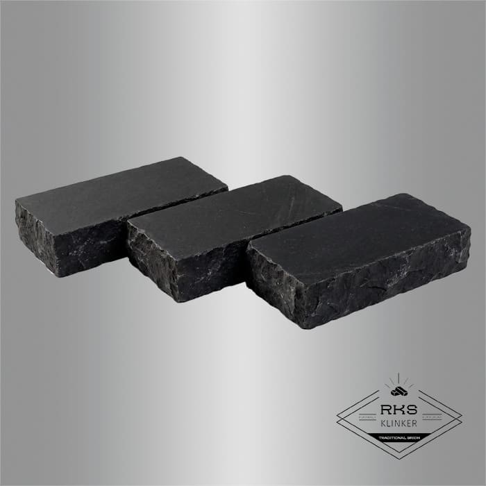 Брусчатка из известняка RKS Slate Belgian Black 200x100x40 мм в Москве
