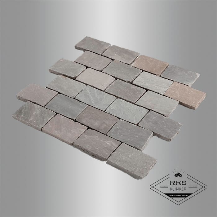 Брусчатка из песчаника RKS Slate Belgian Grey 200x100x30 мм в Москве
