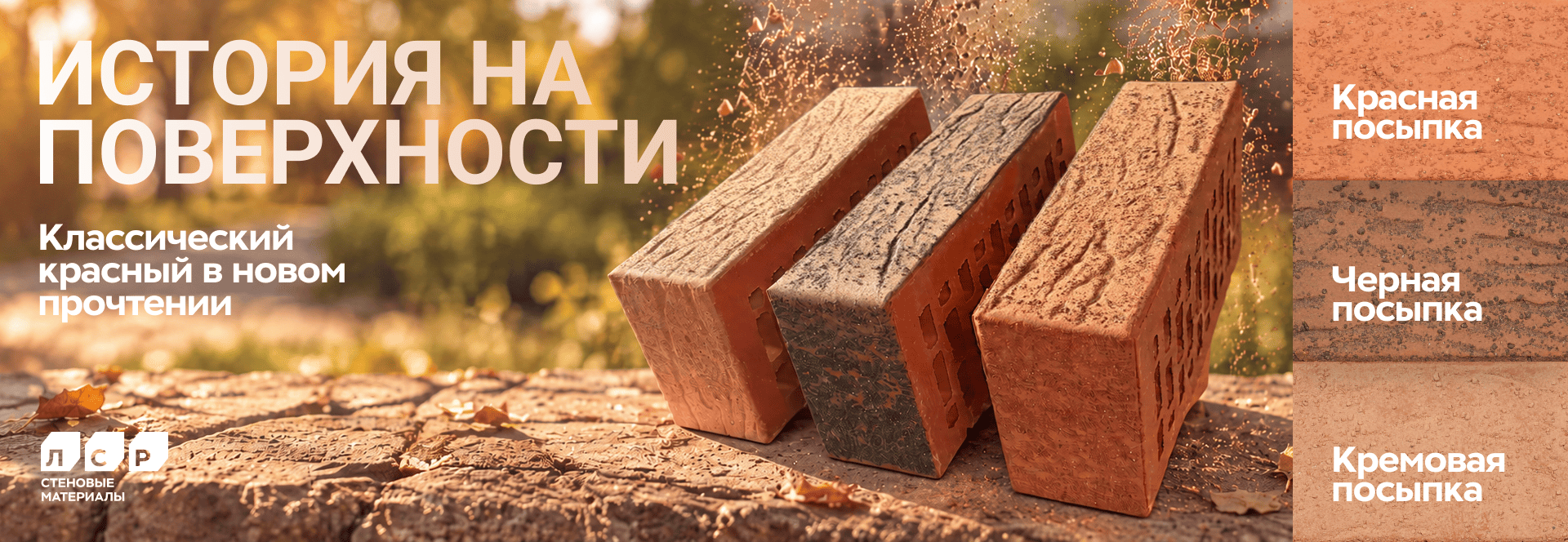 Кирпич облицовочный ЛСР с посыпкой: купить новинку у официального дилера