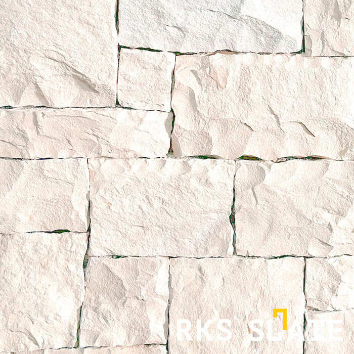 Фасадный облицовочный камень White Limestone Castle в Москве