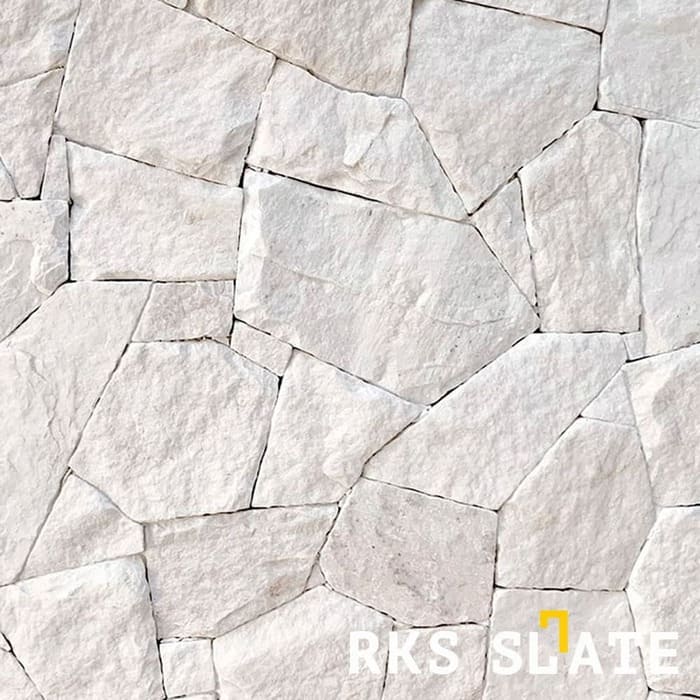 Фасадный облицовочный камень White Quartz Loose в Москве