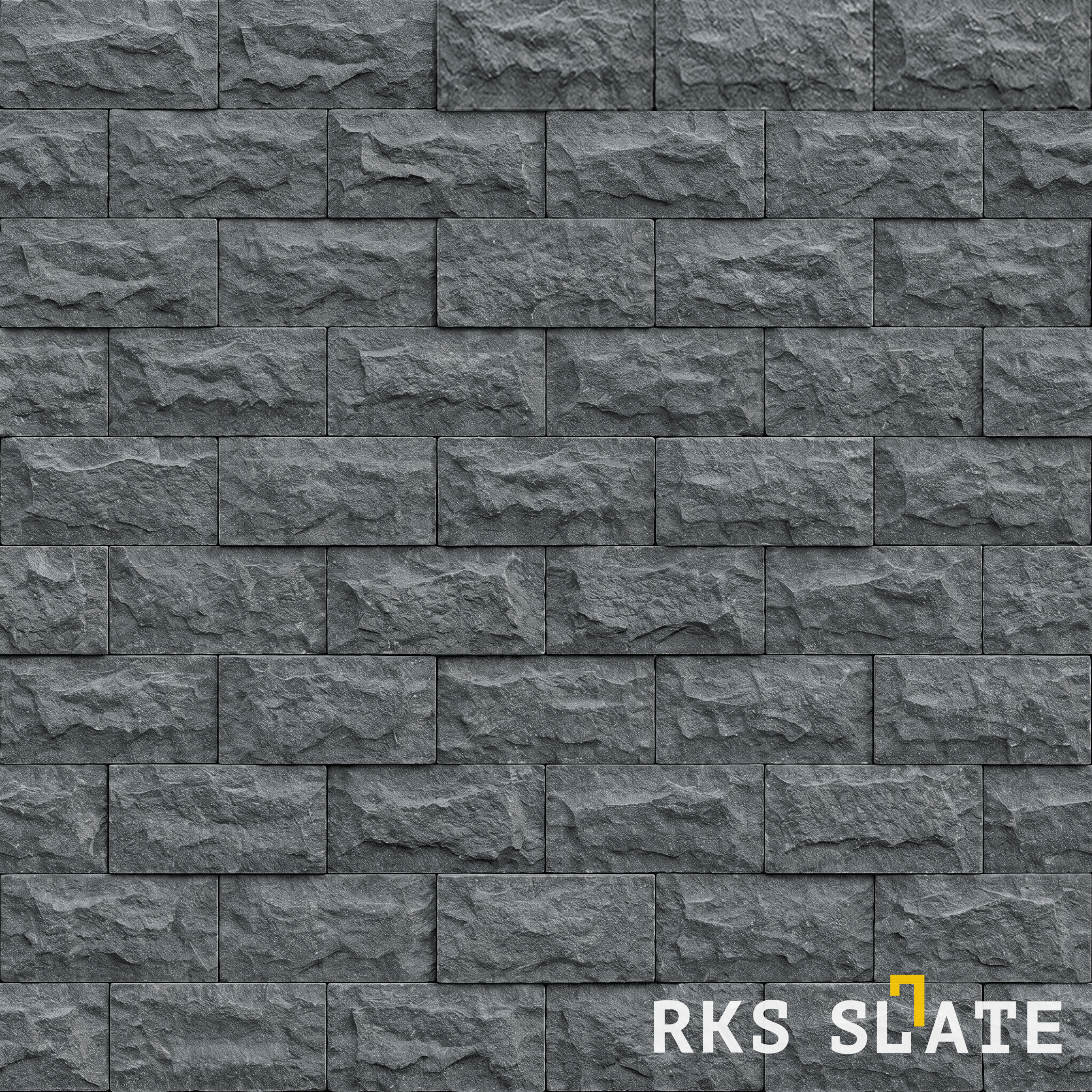 Фасадный колотый камень Black Basalt Rock в Москве