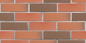 Клинкерный кирпич ЛСР Ноттингем красный флеш, гладкий 0,7НФ на белом шве