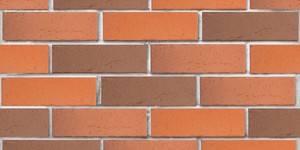 Клинкерный кирпич ЛСР Ричмонд красный флэшинг, Винтаж, 0.7НФ на белом шве