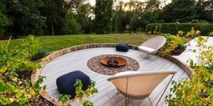 Террасная доска ДПК Bamberg Natural Karelian Birch (патио, благоустройство) 7