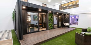 Террасная доска ДПК Turtle Shell Australian Palisander Co-Extrusion пример террасная доска и фасад из реечных панелей